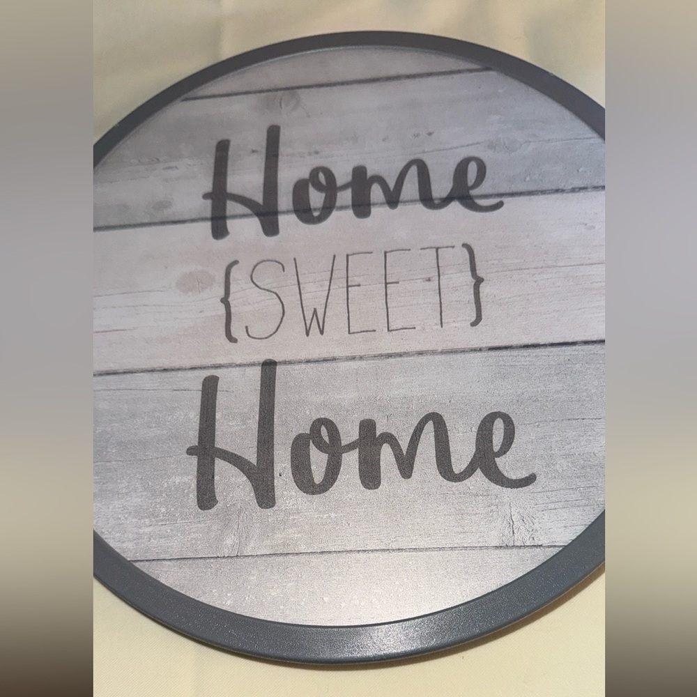 Lazy Susan ( Home Sweet Home ) 12 inch Diameter by Boston Warehouse, NEW - Picture 5 of 8
